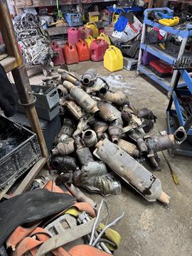 Best Scrap Prices | Pile of Catalytic Converters for Recycling