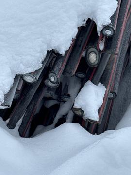 Best Scrap Prices | Snow-Covered Scrap Metal Piles Ready for Recycling
